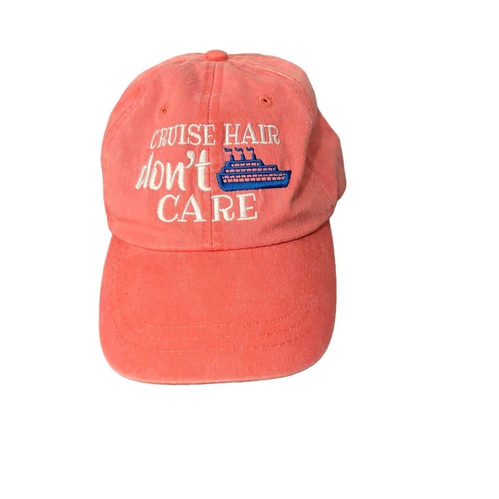 Cruise Hair Don’t Care by Adams Embroidered Unisex Adjustable Strap OS Vacation